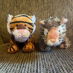 Two 8" Webkinz Plush Toys---Bengal Tiger and Striped Tiger